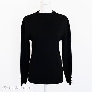 Liz Claiborne 100% Merino Wool Women's L Ribbed Knit Sweater Classic Preppy Cozy